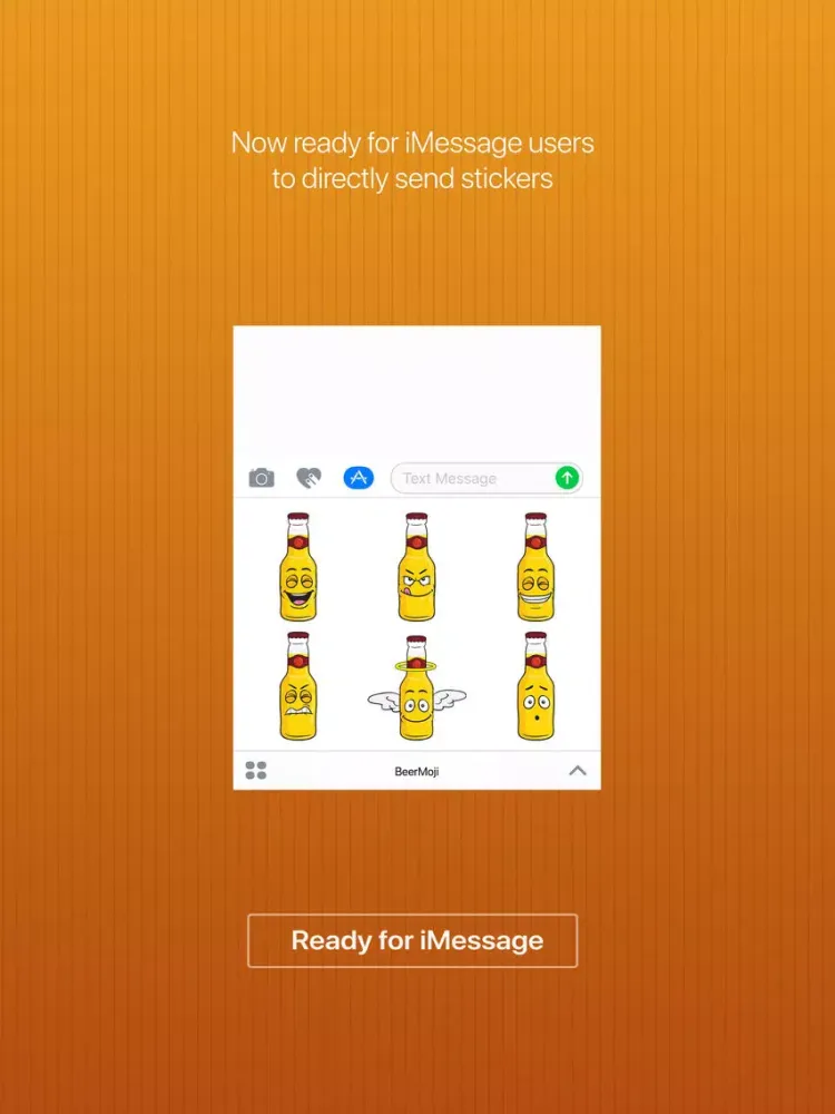 Capturas de pantalla de BeerMoji - beer stickers and emoji keyboard app iPad 