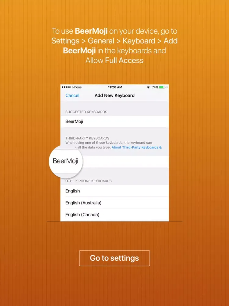 Capturas de pantalla de BeerMoji - beer stickers and emoji keyboard app iPad 