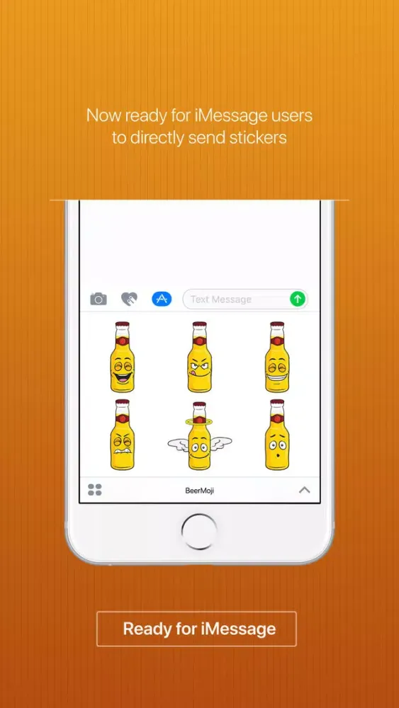 Capturas de pantalla de BeerMoji - beer stickers and emoji keyboard app