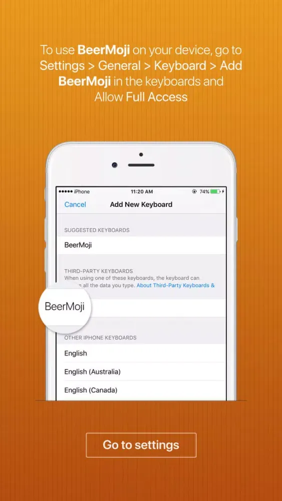 Capturas de pantalla de BeerMoji - beer stickers and emoji keyboard app