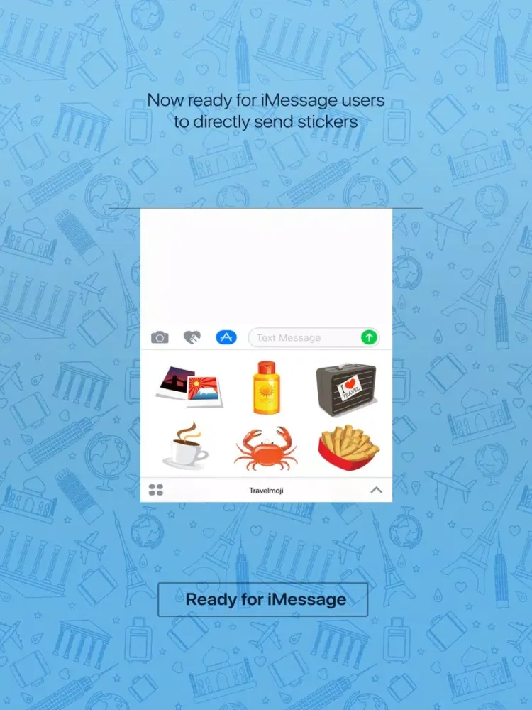 Скриншоты Travelmoji - Travel Emoji & Stickers for Travelers iPad 