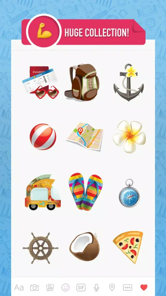 Скриншоты Travelmoji - Travel Emoji & Stickers for Travelers