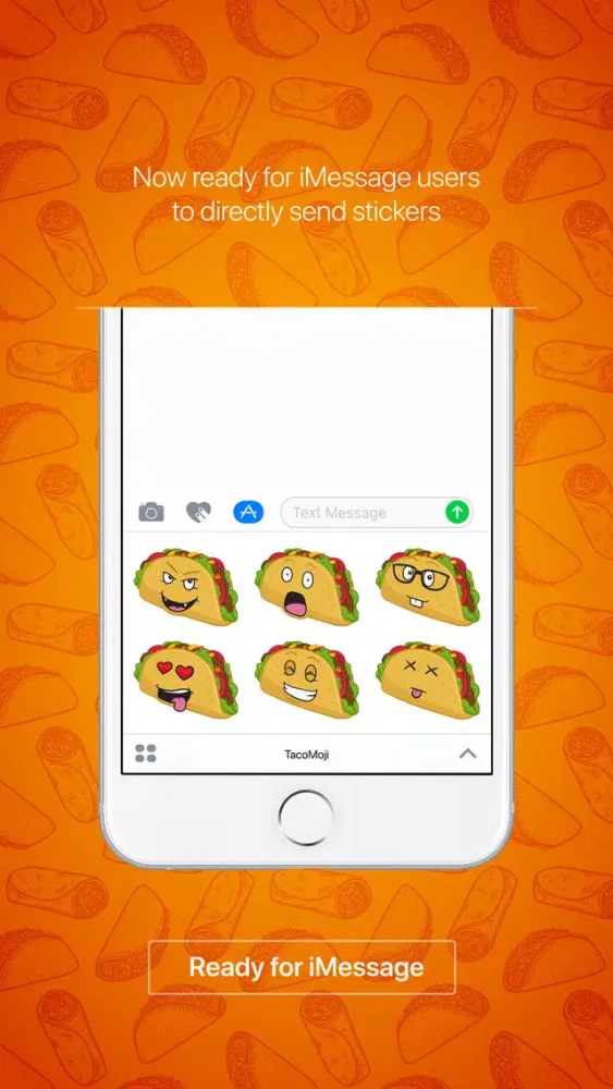 TacoMoji - taco emoji & stickers keyboard app应用截图