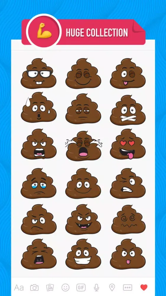 صور PoopMoji - poop emoji and stickers keyboard app