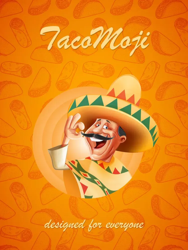 TacoMoji - taco emoji & stickers for restaurant iPad 应用截图