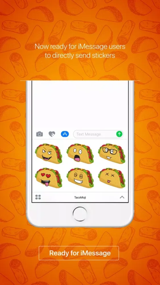 TacoMoji - taco emoji & stickers for restaurant应用截图