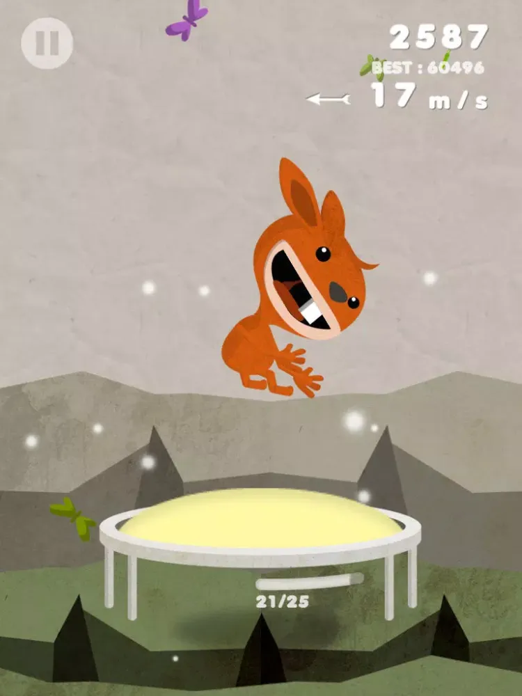 Tangkapan layar Bouncy! Trampoline iPad 