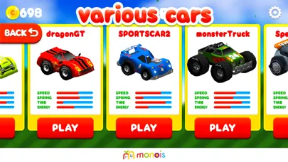 Capturas de tela do Wiggly racing