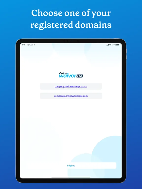 Online Waiver Pro iPad  Ekran Görüntüleri