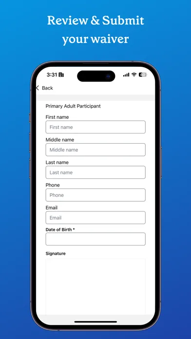 Online Waiver Pro Ekran Görüntüleri