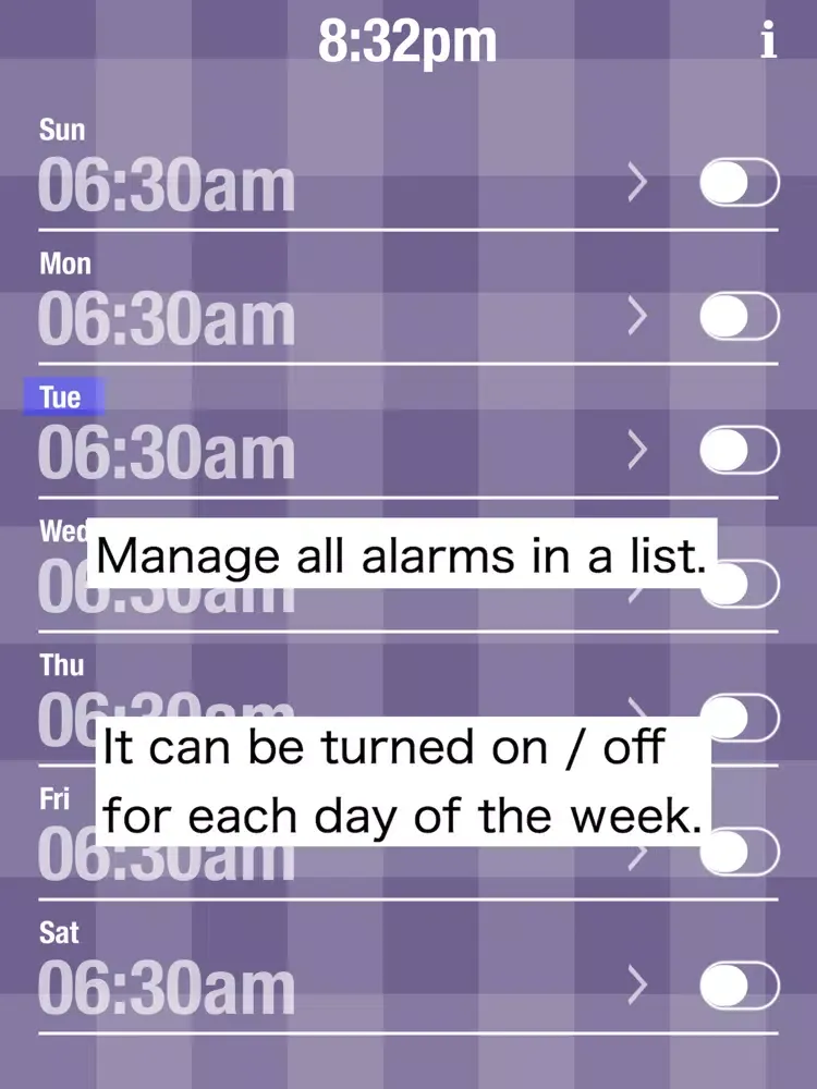 SIMPLE.ALM.CLOCK iPad  سکرین شاٹس