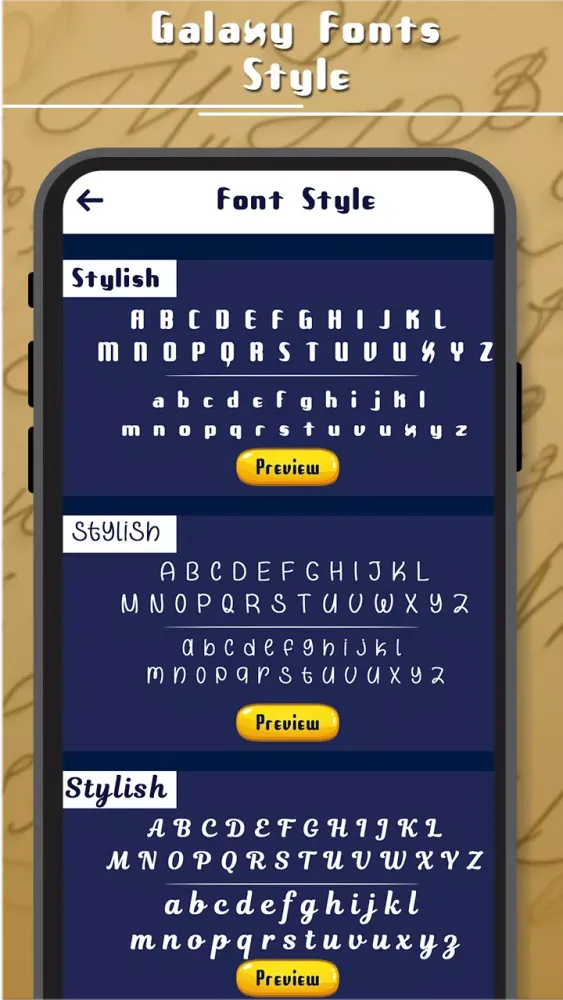 Screenshot di Galaxy Fonts Style