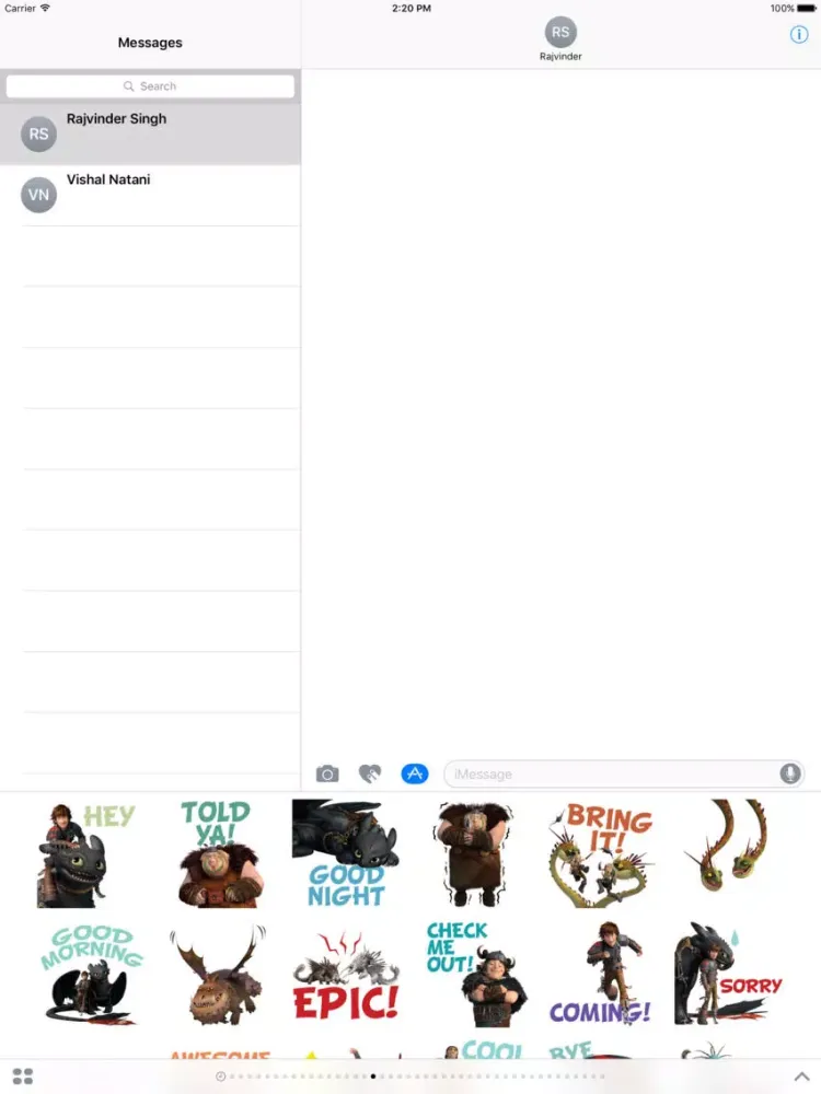 How To Train Your Dragon Stickers iPad  स्क्रीनशॉट