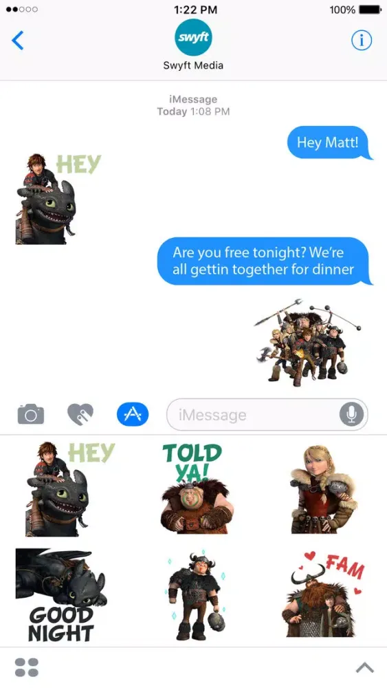 How To Train Your Dragon Stickers स्क्रीनशॉट