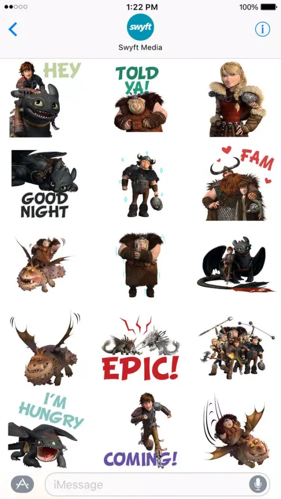 How To Train Your Dragon Stickers स्क्रीनशॉट