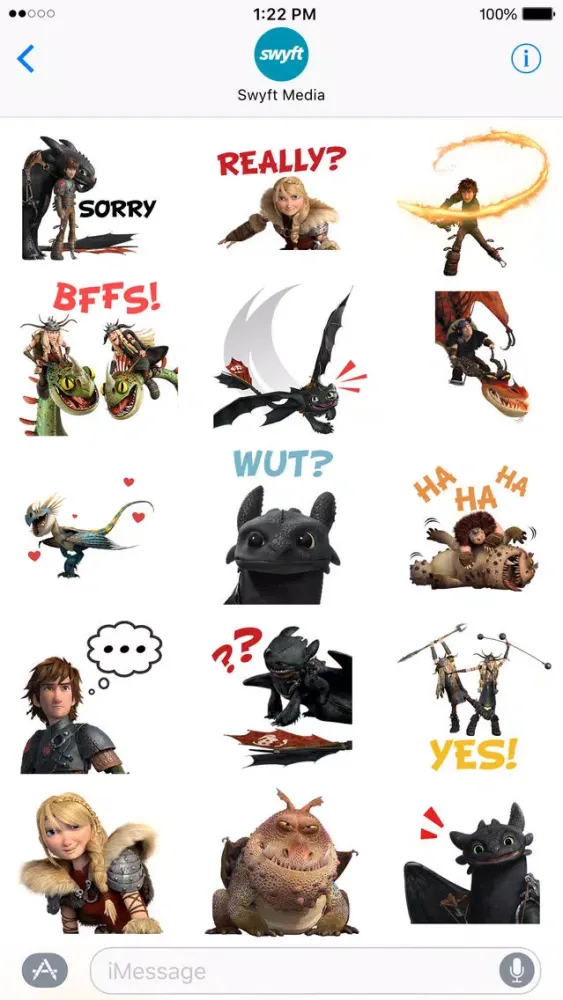 How To Train Your Dragon Stickers स्क्रीनशॉट
