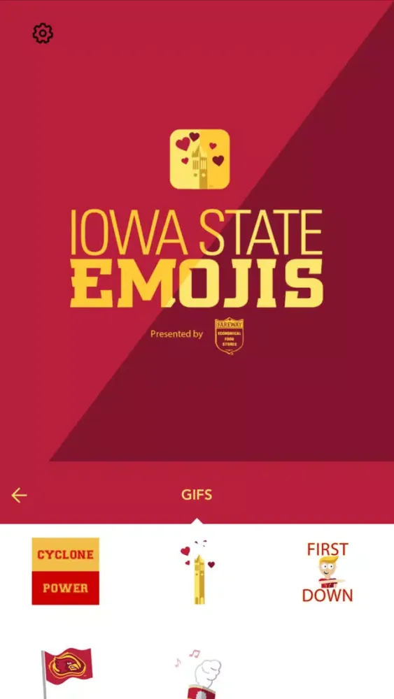 Tangkapan layar Iowa State Emojis