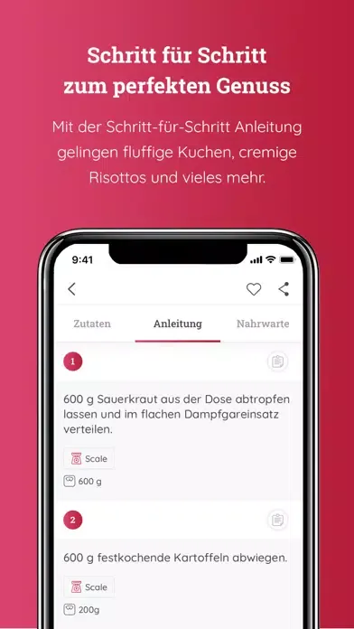 Capturas de pantalla de Monsieur Cuisine App