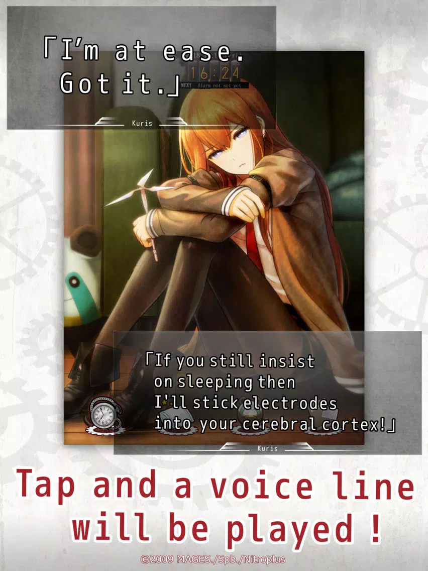 Tangkapan skrin Steins;Gate ALARM iPad 