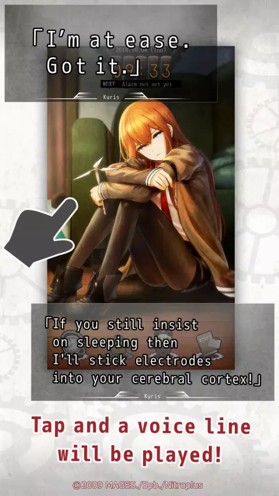 Tangkapan layar Steins;Gate ALARM