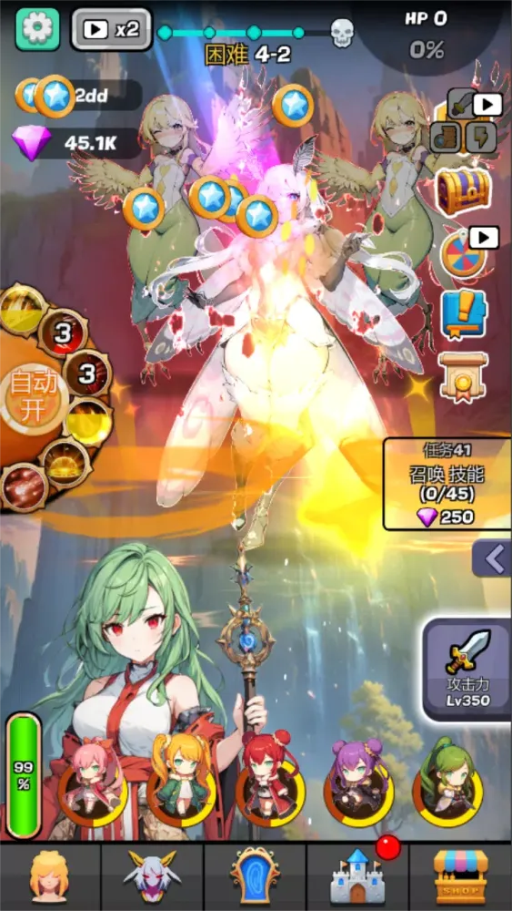 Capturas de tela do Monster Girl Legend