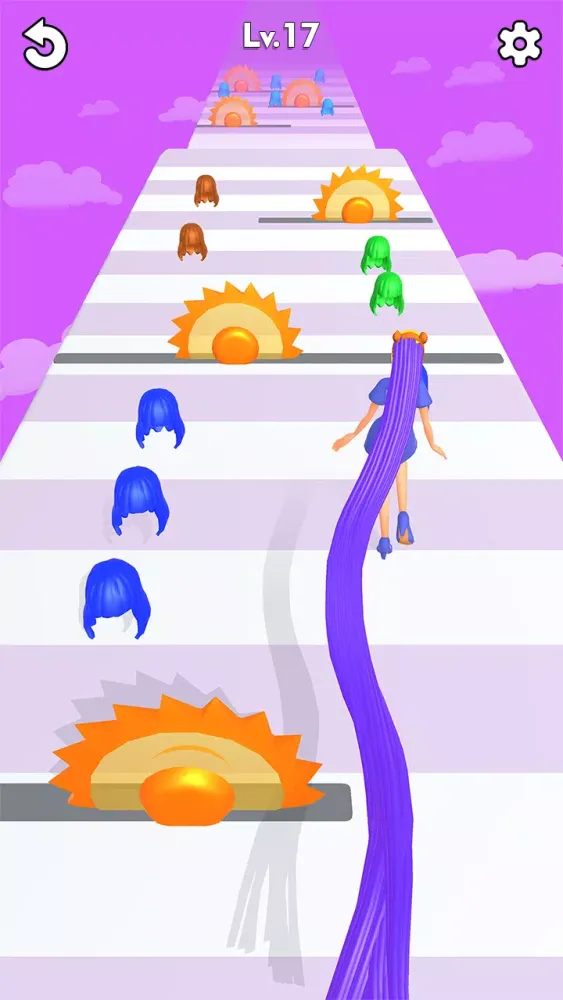 LongHair Girl Runner Hair 3D Screenshots