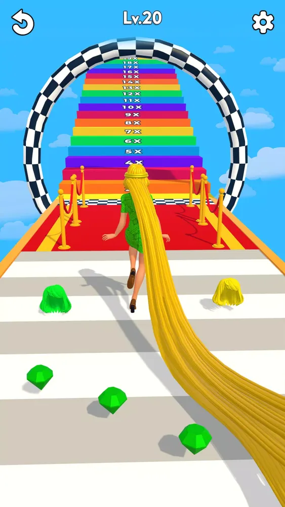 LongHair Girl Runner Hair 3D Screenshots