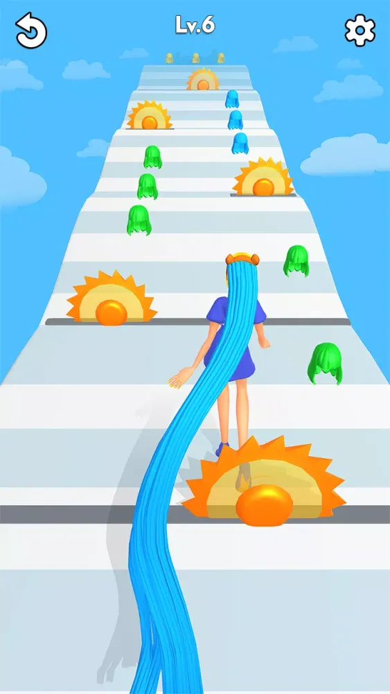 LongHair Girl Runner Hair 3D Screenshots