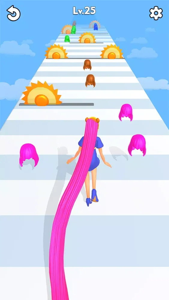 LongHair Girl Runner Hair 3D Screenshots