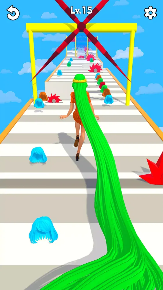 LongHair Girl Runner Hair 3D Screenshots