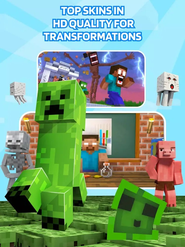 صور Monster School for Minecraft iPad 