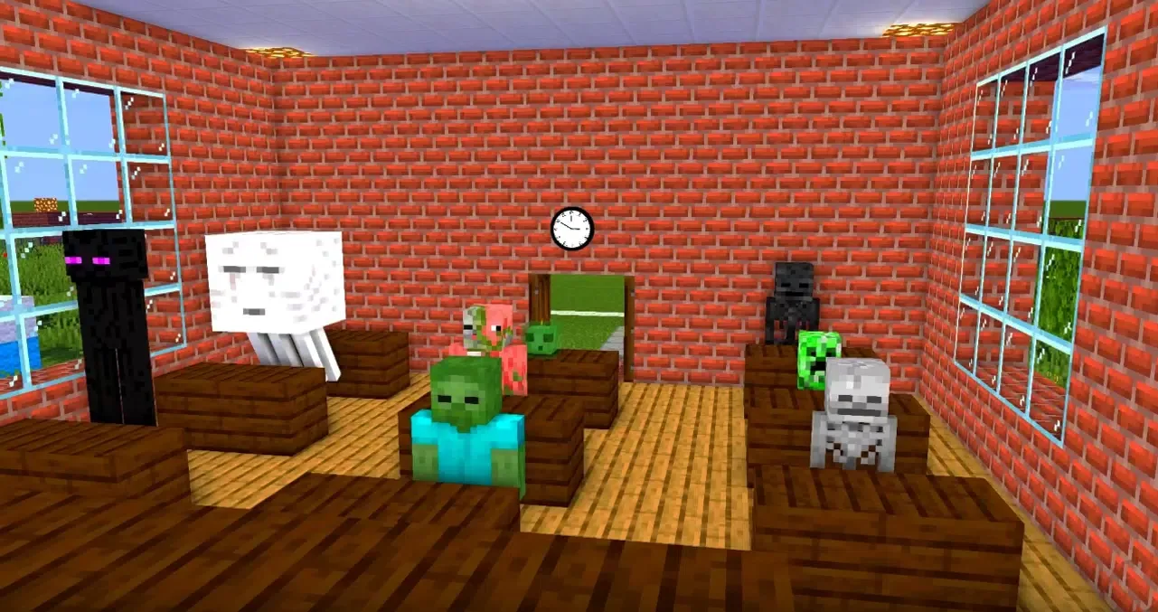 Monster School Mod for MCPE Screenshots