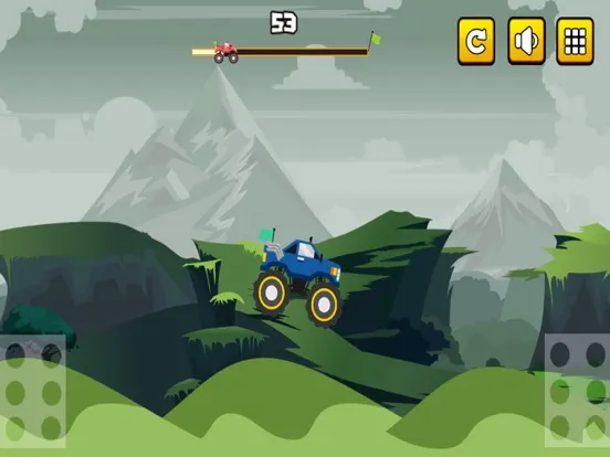 Monster Truck Mania : Hill Racing iPad 应用截图