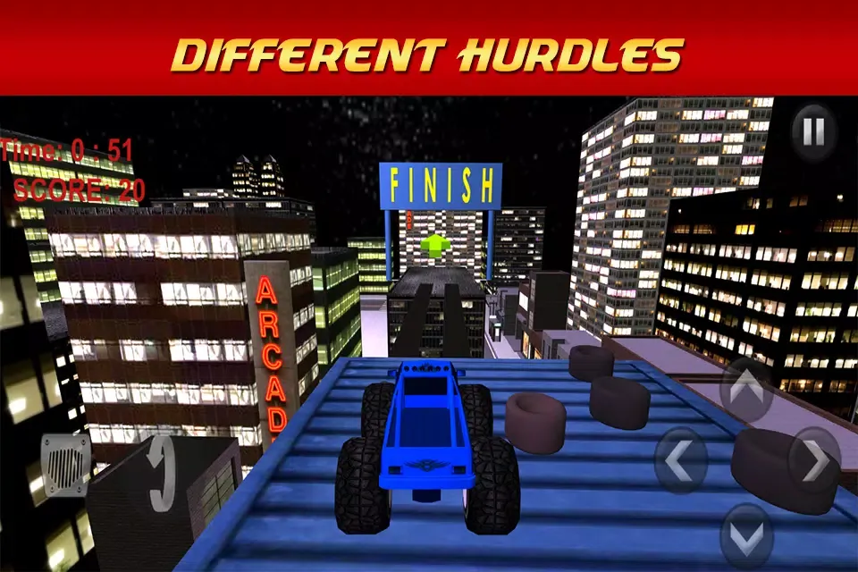 Monster Truck Racing Stunts 3D Ekran Görüntüleri