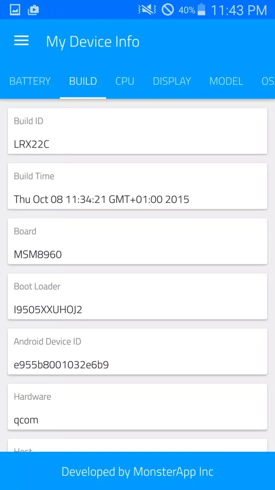 My Device Info pro স্ক্রিনশট
