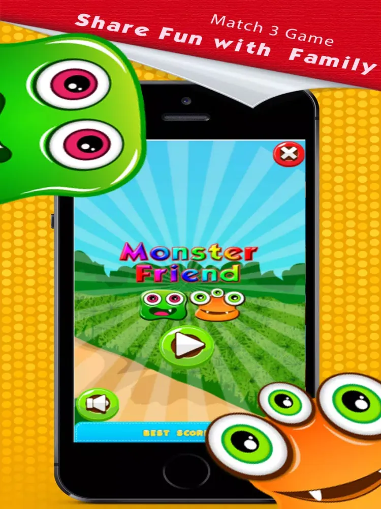 Monster Crush Match 3 Puzzle Game iPad  Ekran Görüntüleri