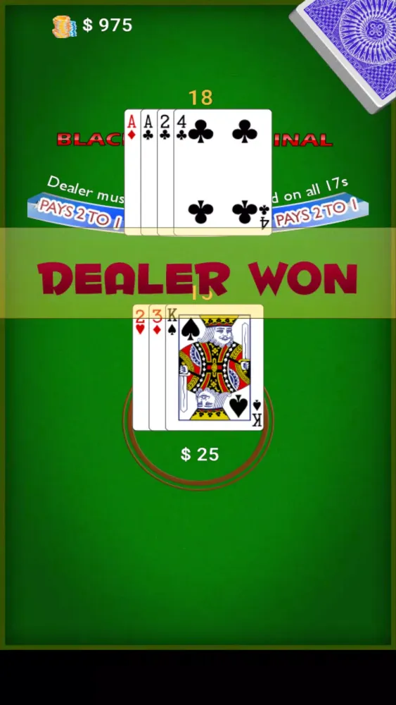 تصاویر Blackjack Original