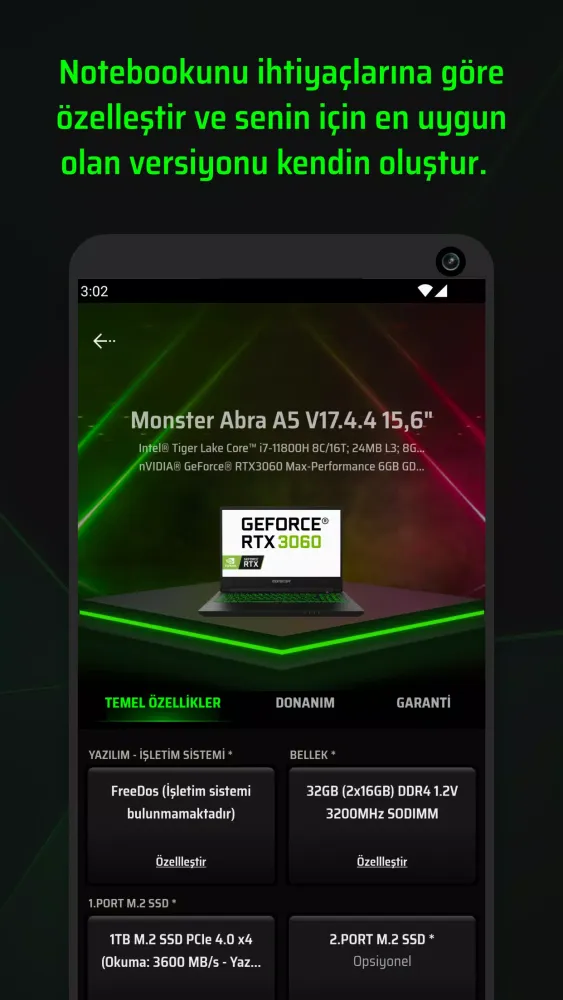 Tangkapan skrin MonsterNotebook