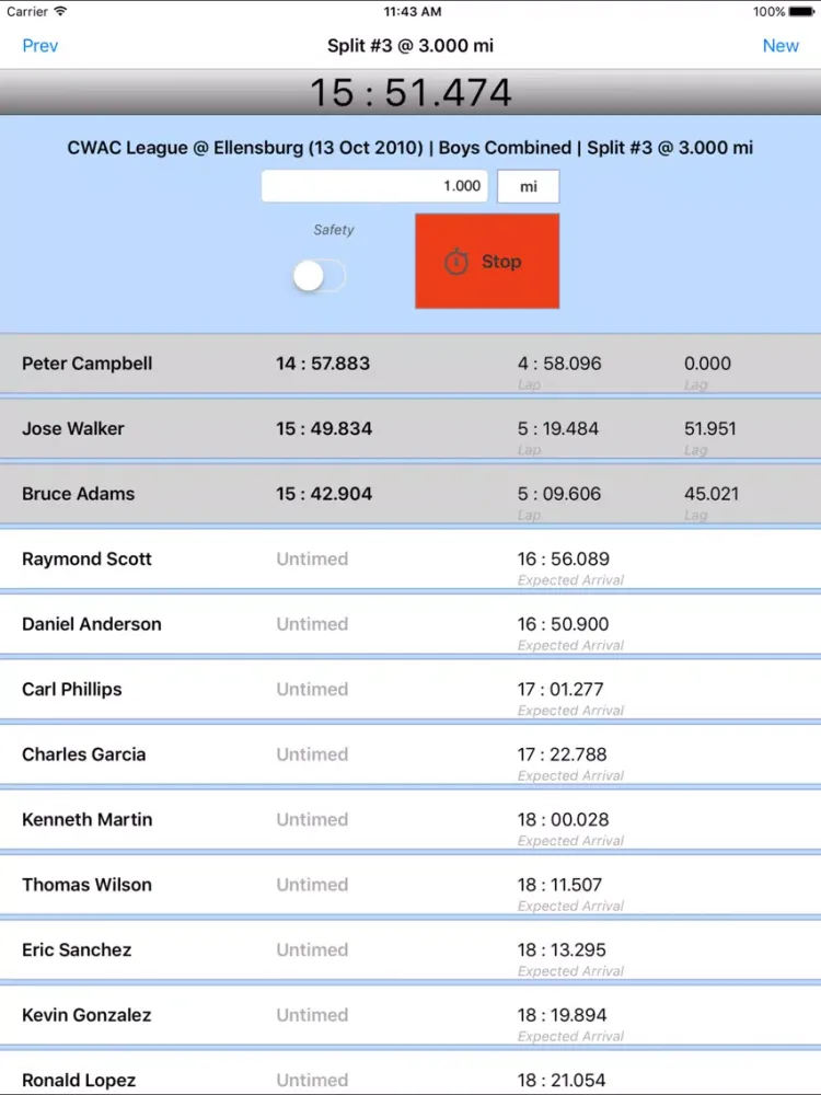 Ảnh chụp màn hình của iSplit iPad 