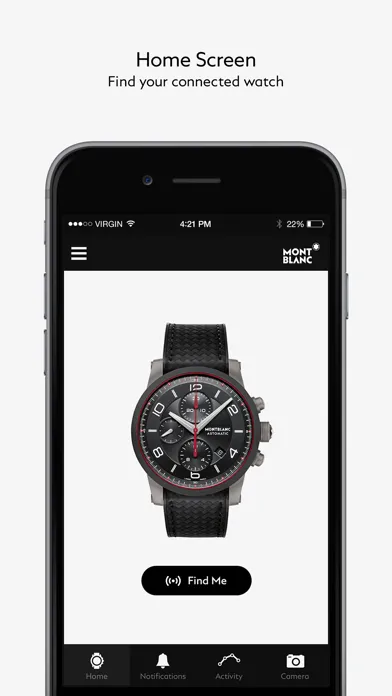 Capturas de pantalla de Montblanc e-Strap