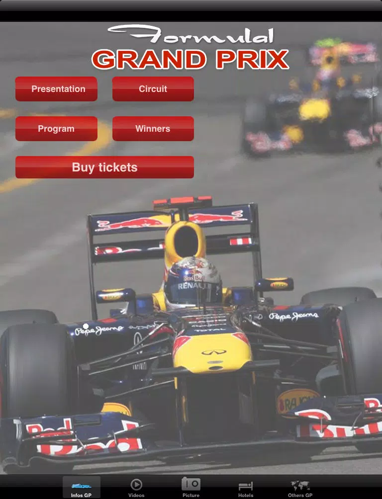 Capturas de tela do Hungarian Grand Prix iPad 