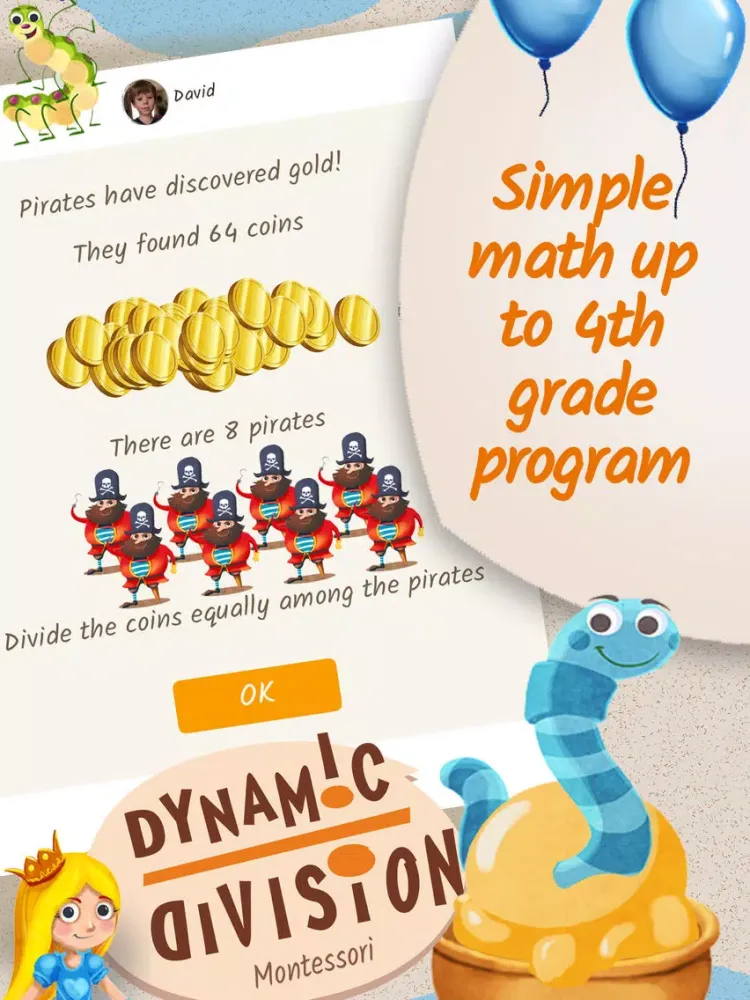 Montessori MatheMAGICs: Dynamic Division - Educational Math Game for Kids - 2nd grade iPad  Ekran Görüntüleri