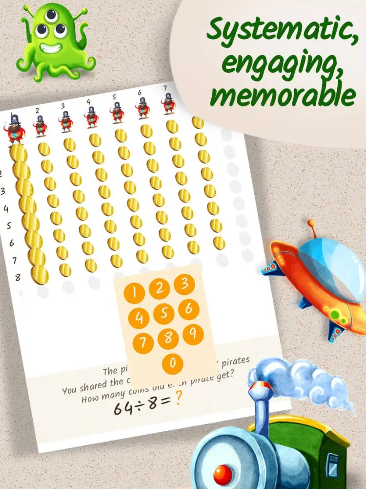 Montessori MatheMAGICs: Dynamic Division - Educational Math Game for Kids - 2nd grade iPad  Ekran Görüntüleri
