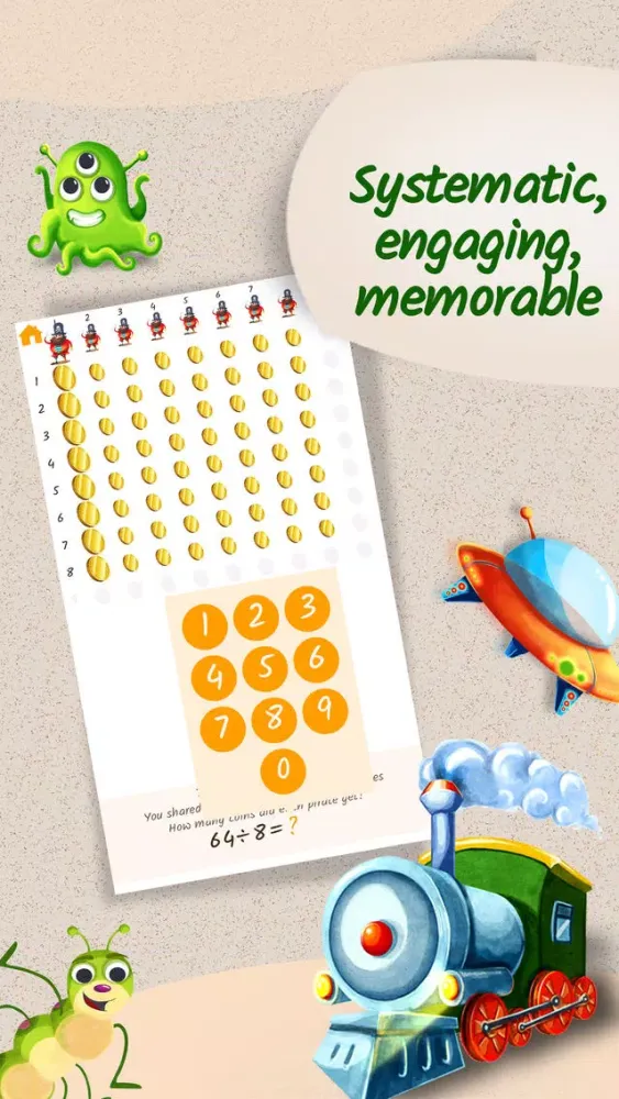 Montessori MatheMAGICs: Dynamic Division - Educational Math Game for Kids - 2nd grade Ekran Görüntüleri