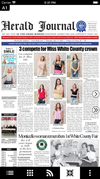 Capturas de pantalla de Monticello Herald Journal