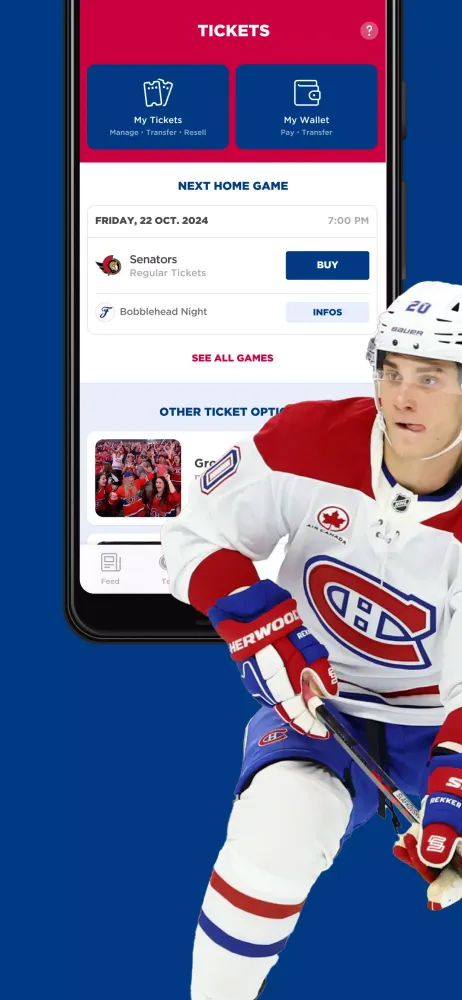 Ảnh chụp màn hình của Montréal Canadiens