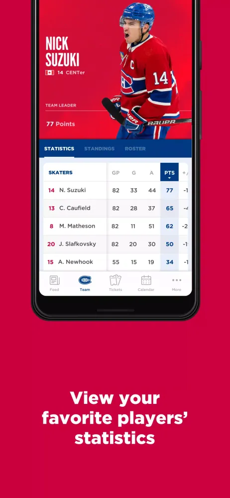 Ảnh chụp màn hình của Montréal Canadiens