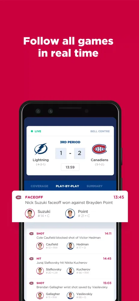 Ảnh chụp màn hình của Montréal Canadiens