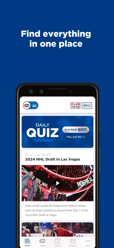 Ảnh chụp màn hình của Montréal Canadiens