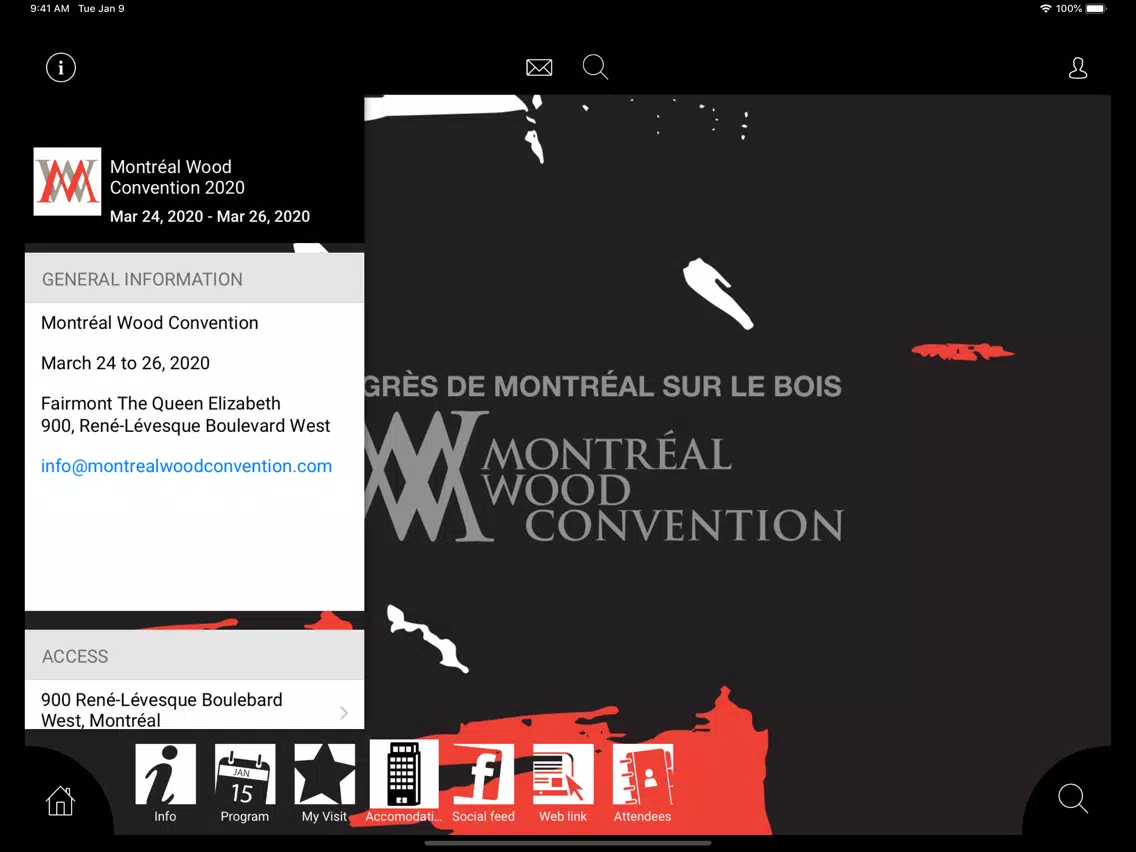 Montréal Wood Convention iPad  Screenshots
